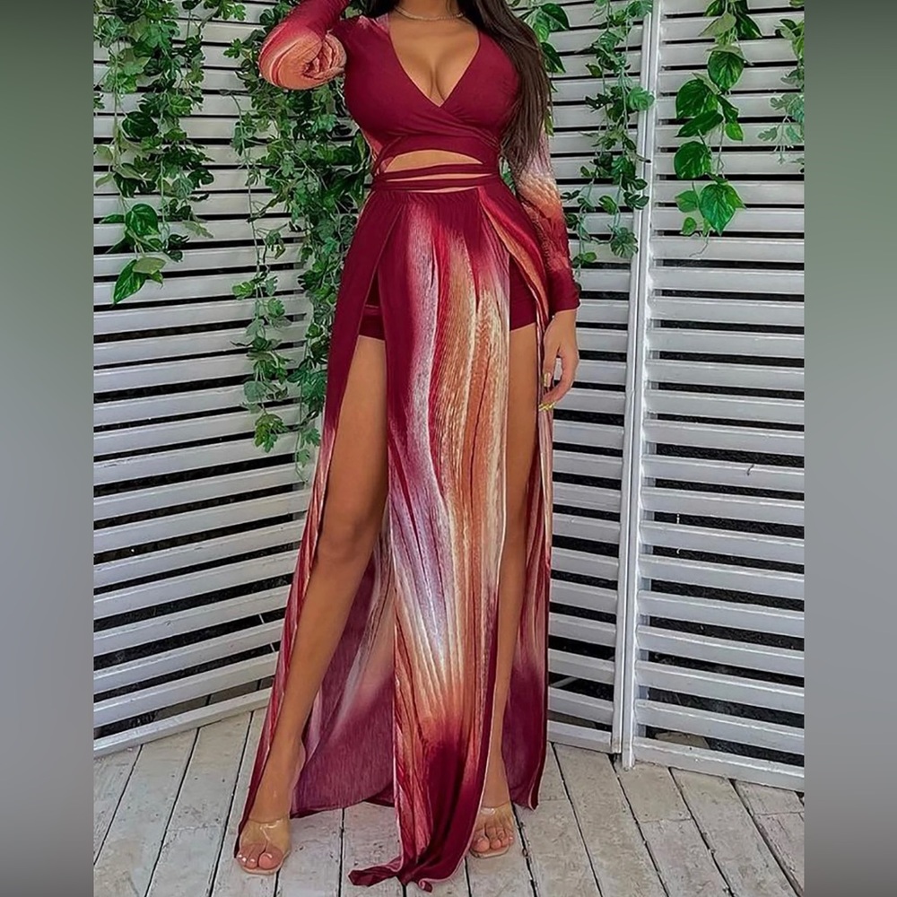 Burgundy Maxi Dress